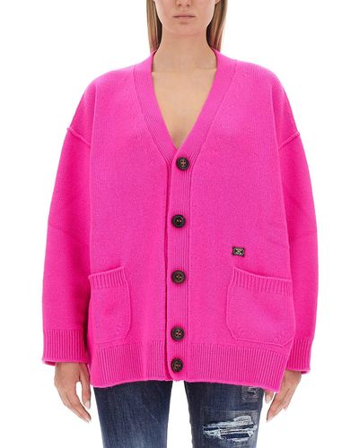 DSquared² Wool Cardigan - Pink