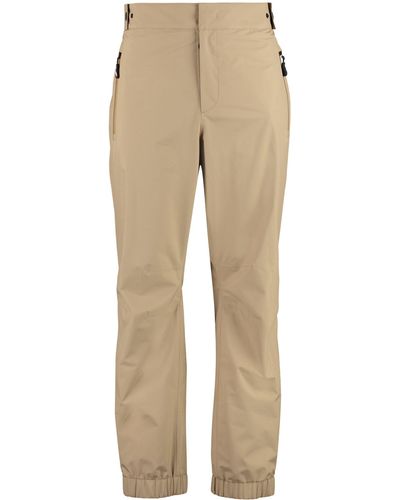 3 MONCLER GRENOBLE Technical Fabric Trousers - Natural