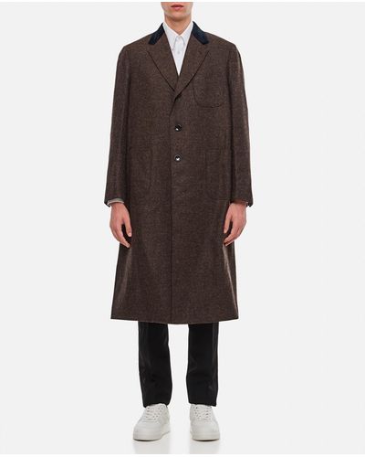 Thom Browne Elongated Patch Pocket Top Collar - Brown