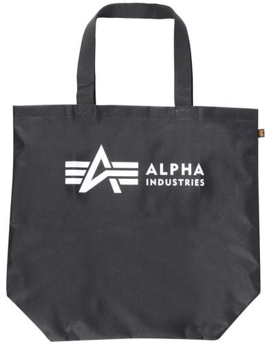 Alpha Industries Logo Shopper Bag - Black