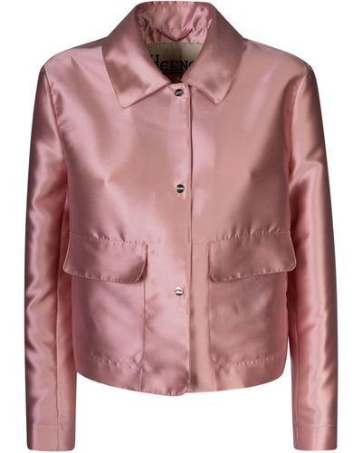 Herno Pocket Detail Cropped Jacket - Pink