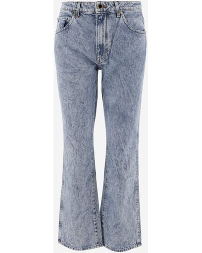 Khaite Cotton Denim Jeans - Blue