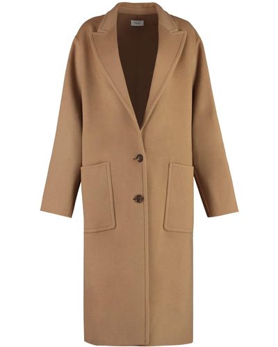 Bally Wool And Cashmere Coat - Natural