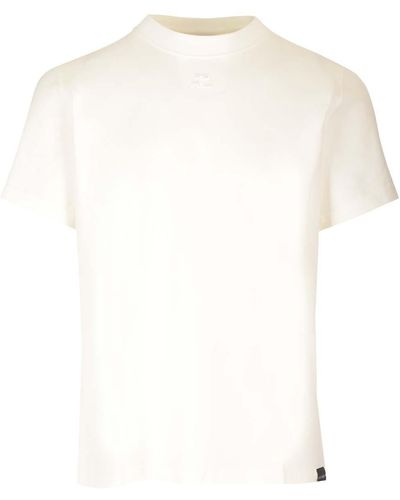 Courreges Straight Fit T-Shirt - White