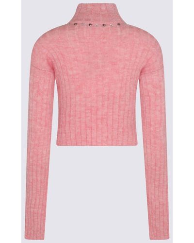 Alessandra Rich Wool Blend Jumper - Pink