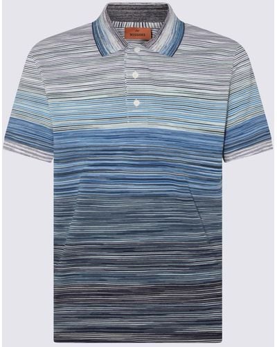 Missoni Cotton Polo Shirt - Blue