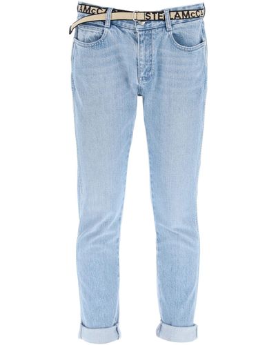 Stella McCartney Belted Skinny Jeans - Blue