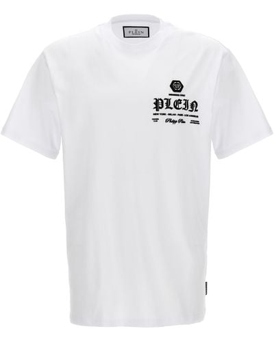 Philipp Plein Rubberized Logo T-shirt - White