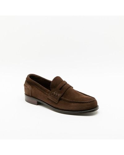 Cheaney Plough Suede Loafer - Brown