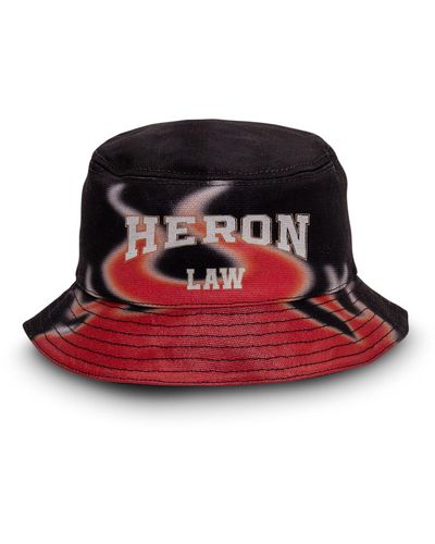 Heron Preston Flames Bucket Hat - Red