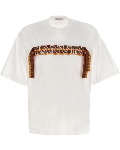 Lanvin Curb Lace T-shirt - White