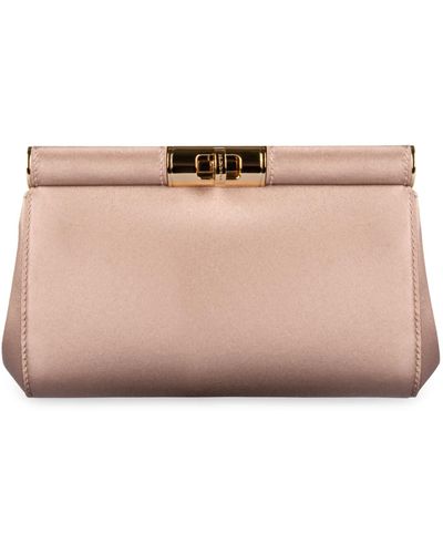 Dolce & Gabbana Marlene Satin Shoulder Bag - Pink