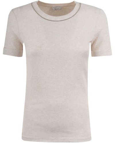 Peserico Round Neck T-Shirt - Grey