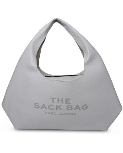 Marc Jacobs The Sack Bag Logo Debossed Shoulder Bag - Grey