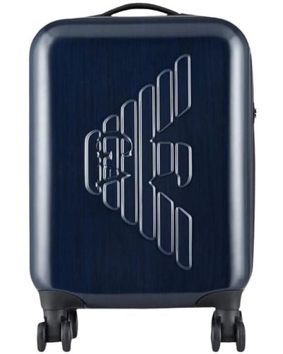 Emporio Armani Trolley Bags - Blue