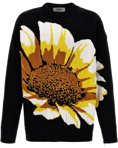 MSGM Margherita Sweater, Cardigans - Black