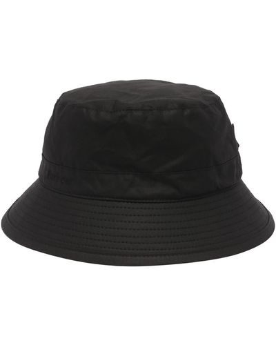 Barbour Wax Sports Bucket Hat - Black