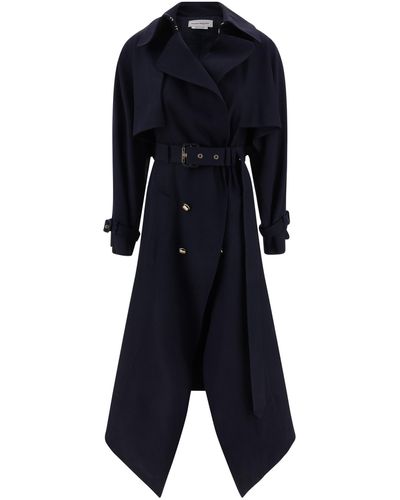 Alexander McQueen Coats - Blue