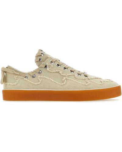 Bluemarble Sand Canvas Trainers - White