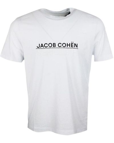 Jacob Cohen Histores Short-Sleeved Crew-Neck T.Shirt - White