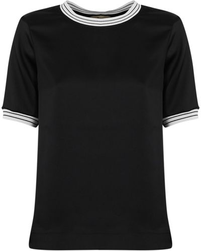 Herno T-Shirt With Contrasting Finish - Black