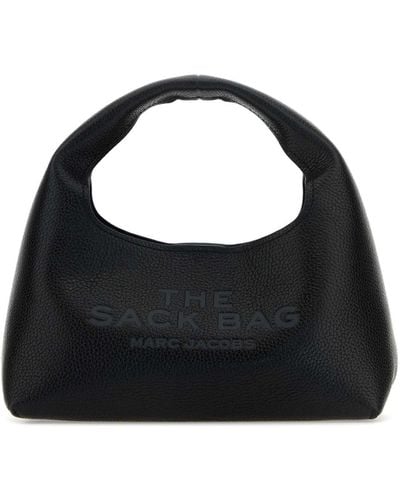Marc Jacobs Leather Mini The Sack Bag Handbag - Black