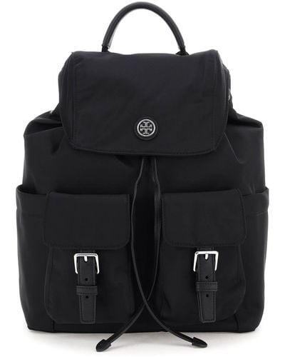 Tory Burch Recycled Nylon Backpack - Black