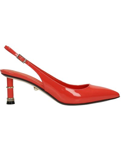 ALEVI Evelin 060 Court Shoes In Patent Leather - Orange