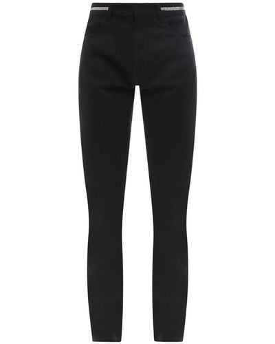 Givenchy 4G Embellished Skinny Jeans - Black