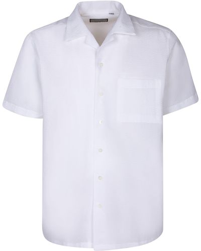 Canali Seersucker Shirt - White
