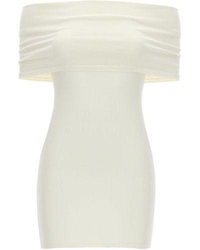 Wardrobe NYC Off Shoulders Mini Dress - White