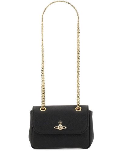 Vivienne Westwood Victoria Small Bag With Chain - White