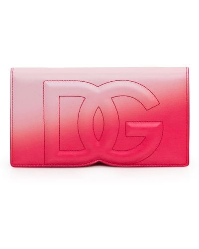 Dolce & Gabbana Cell Phone Holder With Logo - Pink