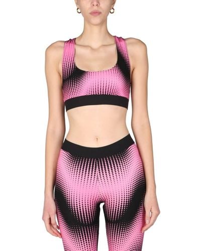 Rabanne Top With Logo Band - Pink