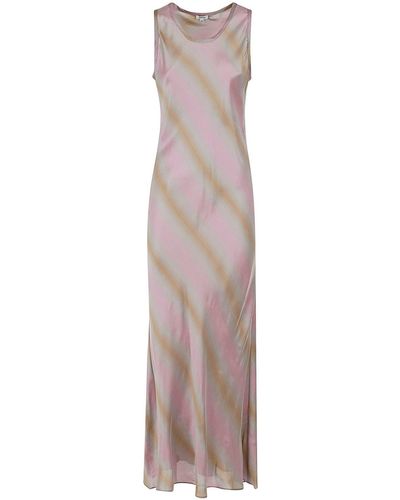 Aspesi Sleeveless Striped Maxi Dress - Multicolour