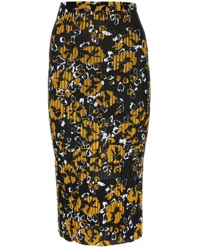 Lanvin Printed Silk Blend Skirt - Multicolour