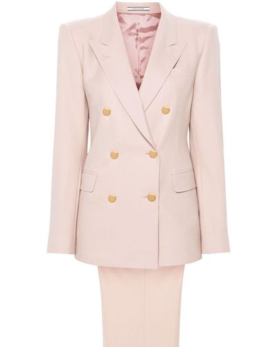 Tagliatore Double-Breasted Suit - Pink