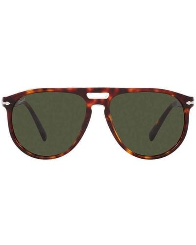 Persol Pilot-Frame Sunglasses - Brown