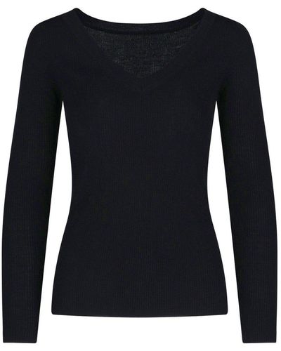 P.A.R.O.S.H. Slim-fit Knitted Sweater - Black