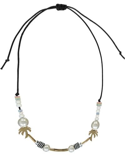 Palm Angels Beaded Necklace - White