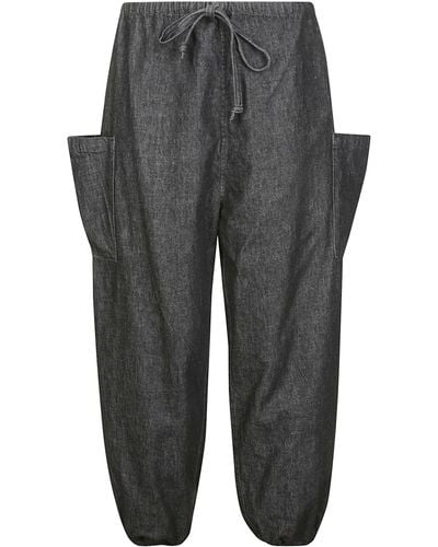 Yohji Yamamoto Relexed Fit Trousers - Grey
