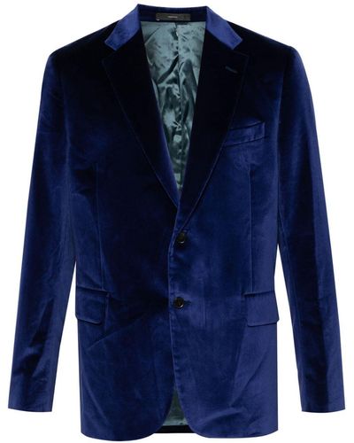 Paul Smith Tailored Fit Two Buttons Jacket - Blue