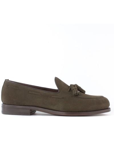 BERWICK  1707 Suede Loafer - Brown