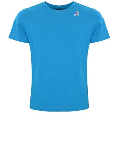 K-Way T-Shirt With Logo - Blue