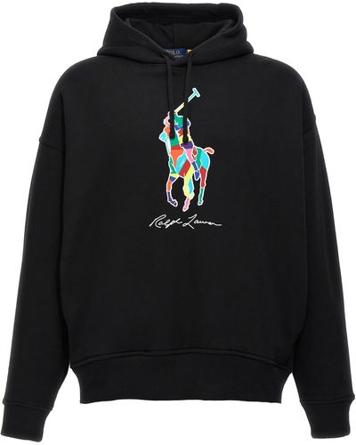 Polo Ralph Lauren Seasonal Cotton-blend Hoodie - Black