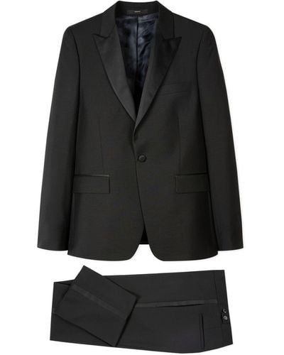 Paul Smith Tailored-fit Black Wool-mohair Evening Suit