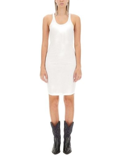 Isabel Marant Crewneck Sleeveless Dress - White