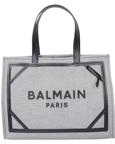 Balmain B Army Shop Med Canvas And Bag - Grey