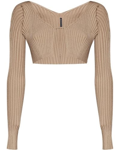 Jacquemus Sweaters - Natural