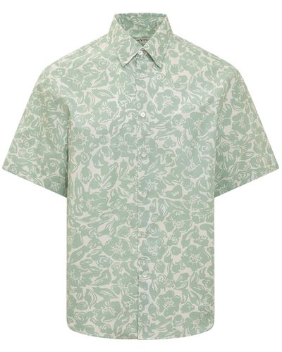 Lanvin Flower Print Shirt - Green